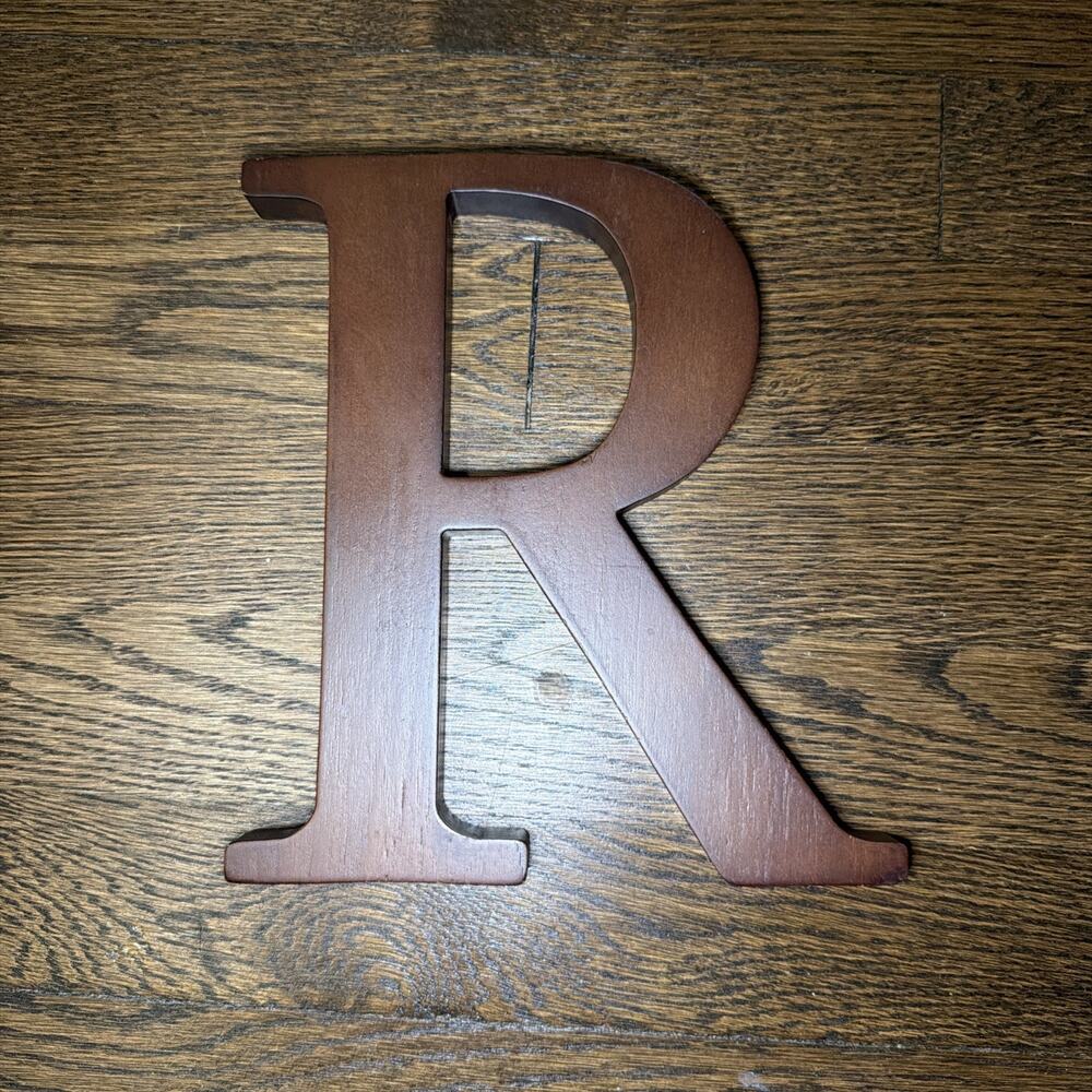 Pottery Barn Kids 8 Inch Expresso Letter R Wall Decor